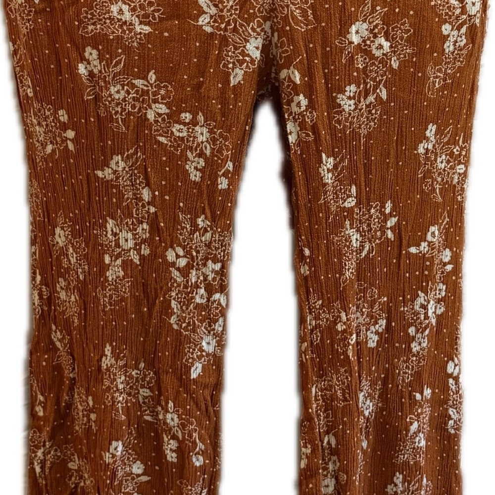Floral Burnt Orange Pants